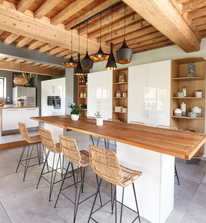 L'élégance indémodable blanc &  bois