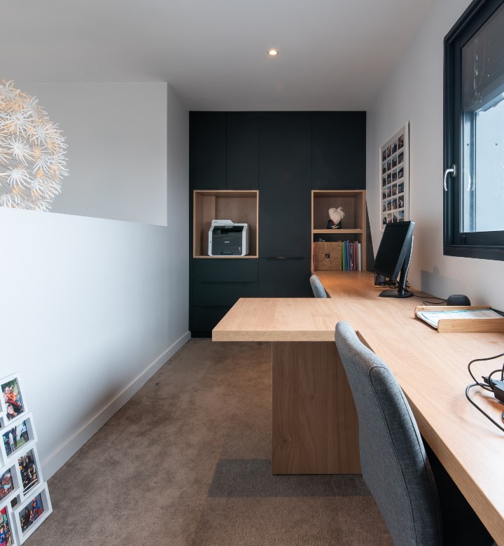 Agencer un bureau tout en longeur